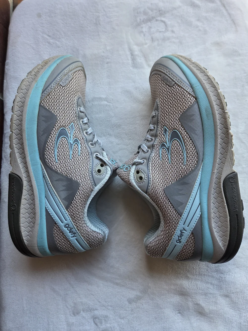 Gravity Defyer GDEFY VersoShock Walking Shoes Gray Blue Women's US 9